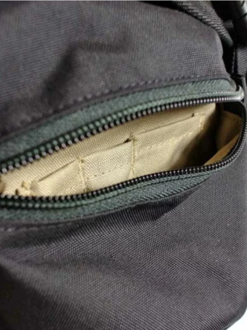 Filson Black Messenger Bag with Front Pockets